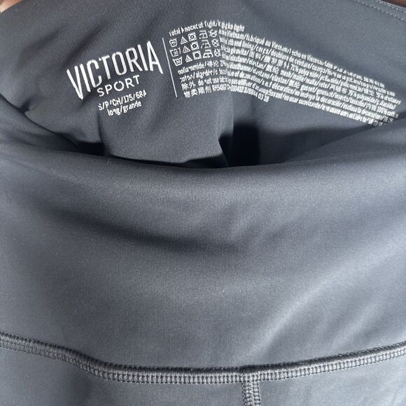 Victoria Sport Leggings Womens Small Long Gray High Rise Workout Gym Athleisure - Picture 10 of 13